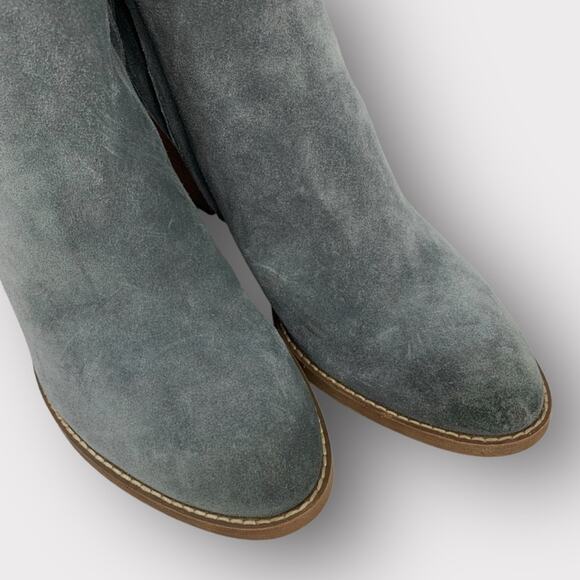 Sam Edelman Maurine Bootie in Stone Blue Suede Size 9.5 - Picture 7 of 9
